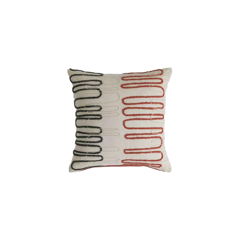 Squiggle Embroidered Cushion