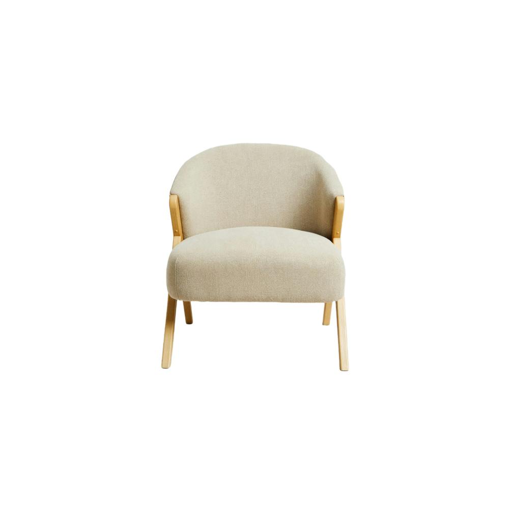 Upholstered Linen Armchair