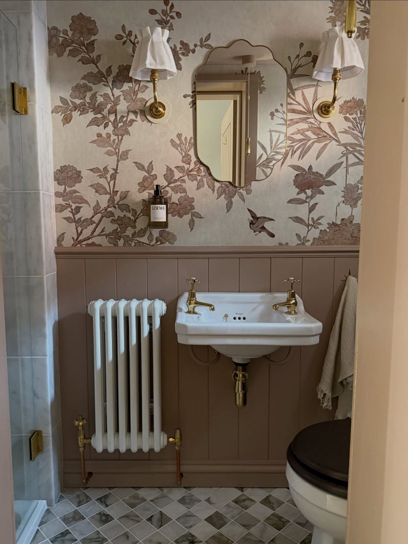 Old Village Post Office Traditional Bathroom